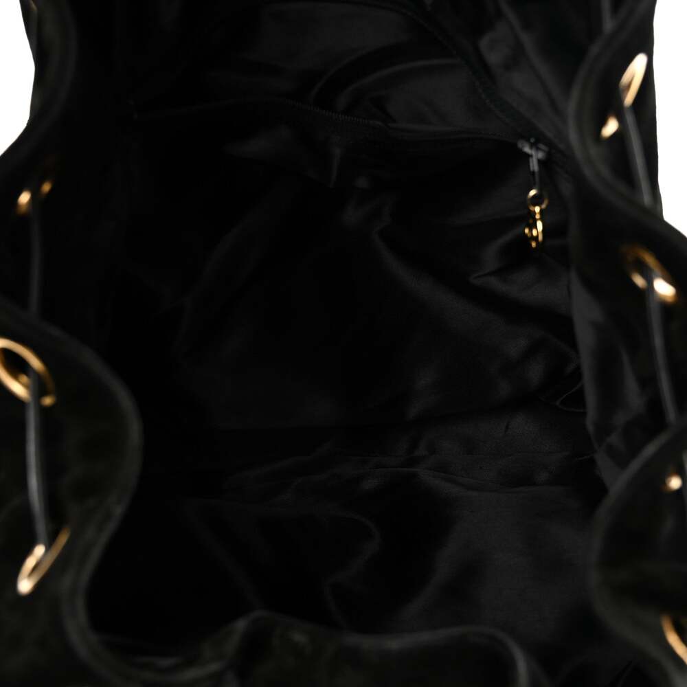 Chanel Suede Cc Drawstring Backpack #231877c19b - image 5